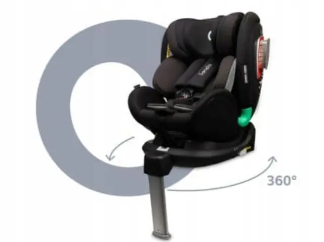 Lionelo Antoon i-Size κάθισμα αυτοκινήτου 40-105 cm isofix Black 5902581659323 3