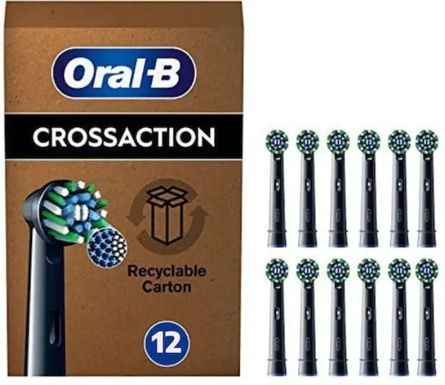 Oral-B Cross Action Ανταλλακτικές Κεφαλές για Ηλεκτρική Οδοντόβουρτσα 12τμχ