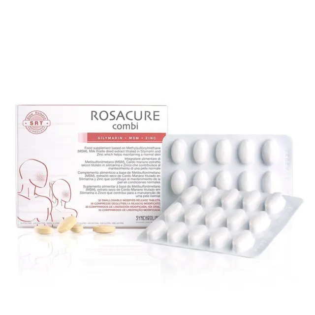 Synchroline Rosacure Combi Συμπλήρωμα Διατροφής για Δέρμα με Τάση Ερυθρότητας, 30tabs