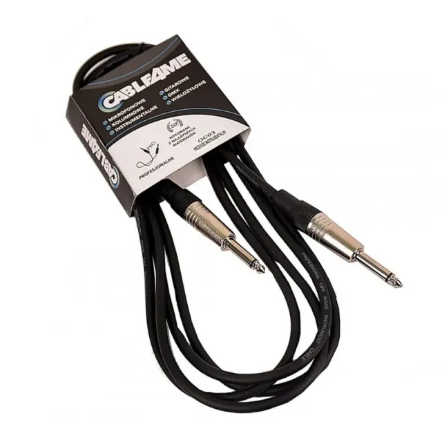 CABLE4ME 6.35mm Mono Jack Male - 6.35mm Mono Jack Male 5m