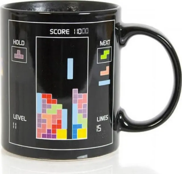 Μαγική κούπα που αλλάζει χρώμα Tetris - Thermosensitive Tetris Mug