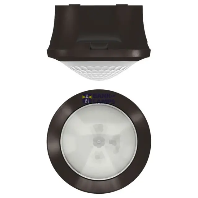 Presence Detector theRonda S360-100 AP BK, 360°, 50 m² (Ø 8 m), 230 V AC, Surface-Mounted on Ceiling, IP54 (when fitted)