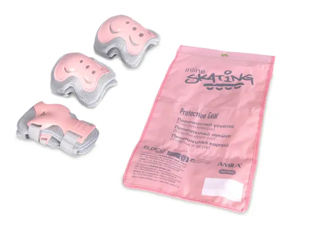 AMILA Σετ Προστατευτικά Γκρι/Ροζ Large (48979) - L 2