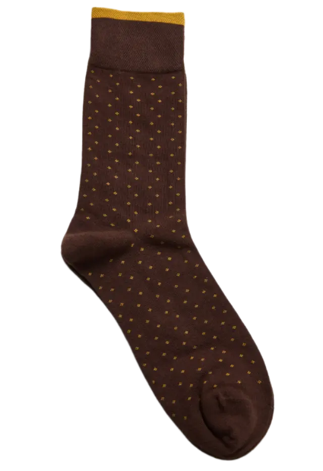 FunkyBuddha ανδρικές κάλτσες με micro pattern FBM014-360-10-2 2