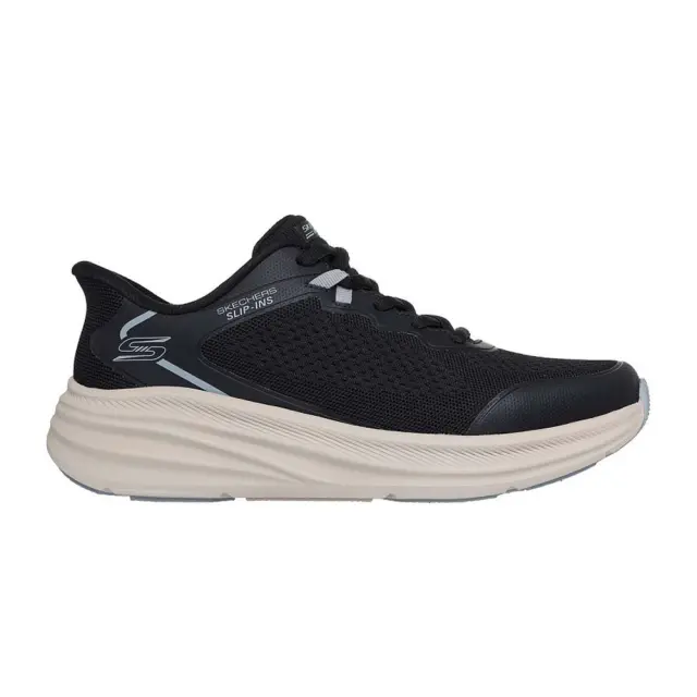 Skechers Men's Bobs Skillz Slip-Ins. Μαύρο - Μπεζ 118431-BLK (Skechers)