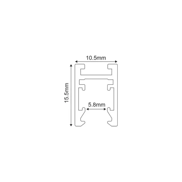 ΜΙΝΙ ΜΑΓΝΗΤΙΚΗ ΡΑΓΑ ΟΡΟΦΗΣ & ΚΡΕΜΑΣΤΗ 24V DC 2Μ ΜΑΥΡΗ / TMS2MB 2
