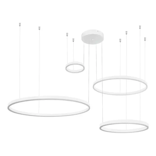 VENOM LED Κρεμαστό Φωτιστικό Οροφής Λευκό Ματ 150W CCT Dimmable με Χειριστήριο KLV-101-0203 3