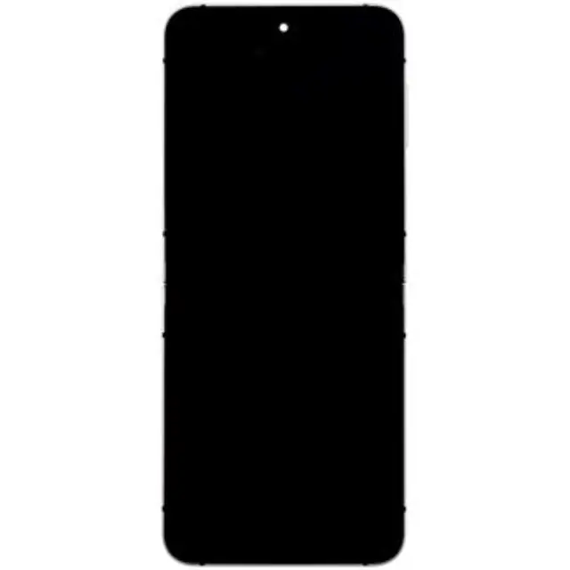 LCD display + Touch Unit + Front Cover Samsung F761 Galaxy Z Flip 7 FE 5G White (Service Pack)