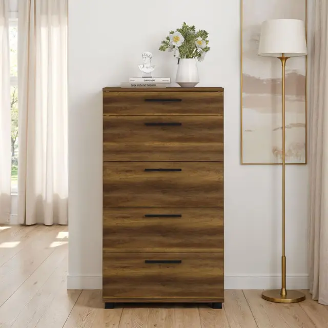 Συρταριέρα SFN-550-OO Trendline Καρυδιά 60x108x44cm 2