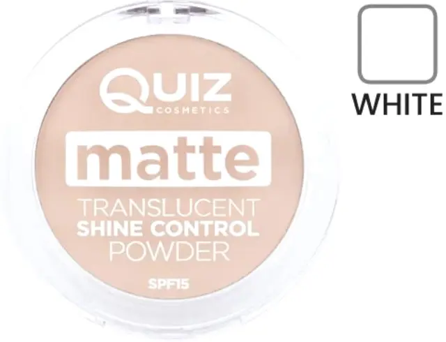 Qiuz Matte Translucent Shine Control Powder White SPF15 10gr