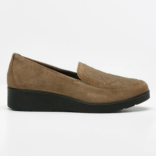 Imac Μοκασίνια-Loafers Γυναικείο δέρμα suede Καφέ IMA/255570 SCAM/FANGO