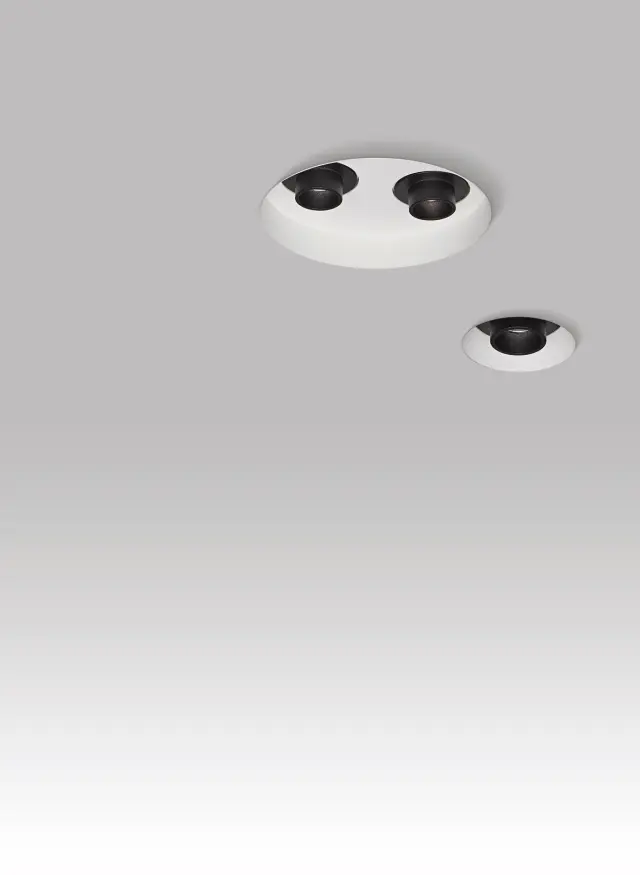 Eye 04448/WB/W Χωνευτό κινητό φωτιστικό οροφής led trimless 11W 3000K λευκό+μαύρο Άσπρο/Μαύρο 2