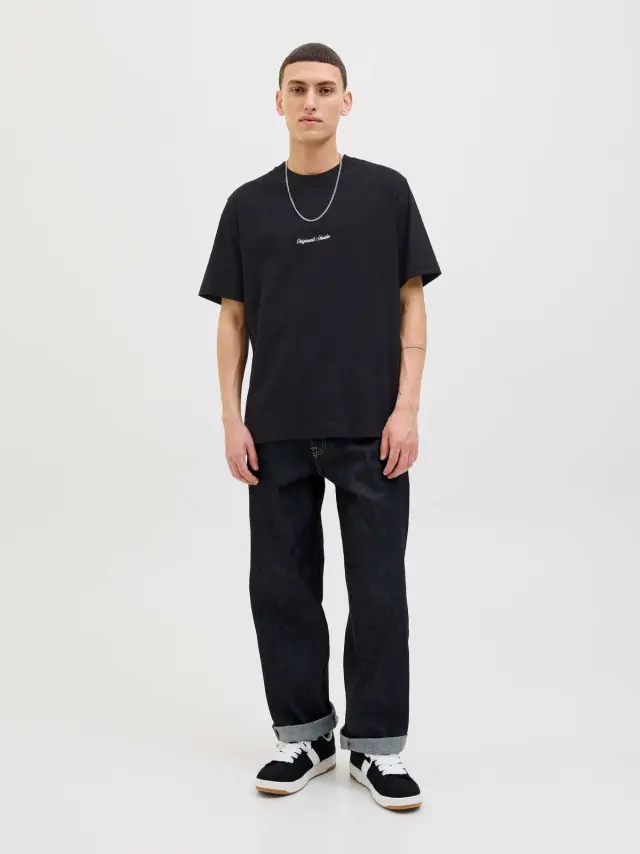 JORNORREBRO EMB TEE SS CREW NECK NOOS Black 2