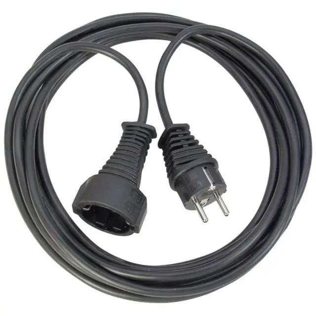 Brennenstuhl Quality plastic extension cable 10m black H05VV-F 3G1,5 (1165460) (BNN1165460)