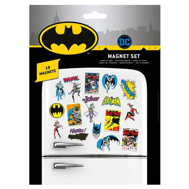 DC Comics (Batman Retro) Magnet Set - Μαγνητάκια Ψυγείου 18x24cm
