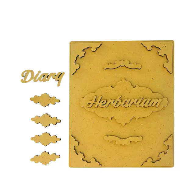 Διακοσμητικά σχέδια MDF, Stamperia, Herbarium Silvae, Εξώφυλλο ημερολογίου