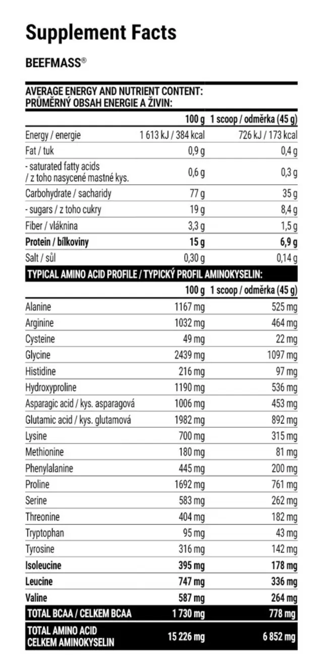 Extrifit Beefmass vanilla-caramel, 3000-g 2