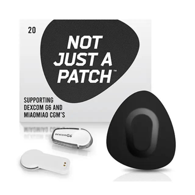 Not Just a Patch Original Αδιάβροχο Αυτοκόλλητο για Αισθητήρες Dexcom G6 20τμχ – Μαύρο