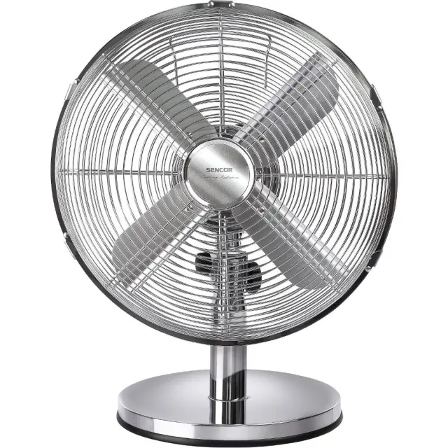 Επιτραπέζιος Ανεμιστήρας Sencor SFE 3040SL 35W Διαμέτρου 30cm με 3 Ταχύτητες και Σώμα απο Χρώμιο