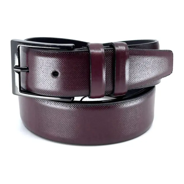 Μπορντό Ζώνη P.U. Leather 3,5 cm