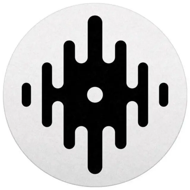 SERATO SERATO DJ LOGO SLIPMATS- BLACK ON WHITE (PAIR) 12" 2