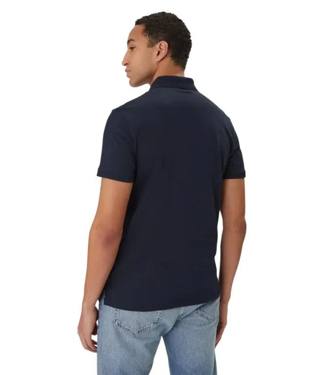 Calvin Klein - Ανδρική Μπλούζα Κοντομάνικη Polo Classic Monogram Regular Fit LV04RD255G-CEF Μπλε 2