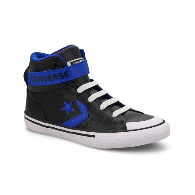 Converse Kids Pro Blaze Strap Leather Easy On Μαύρο - Μπλε A13077C (Converse) 2