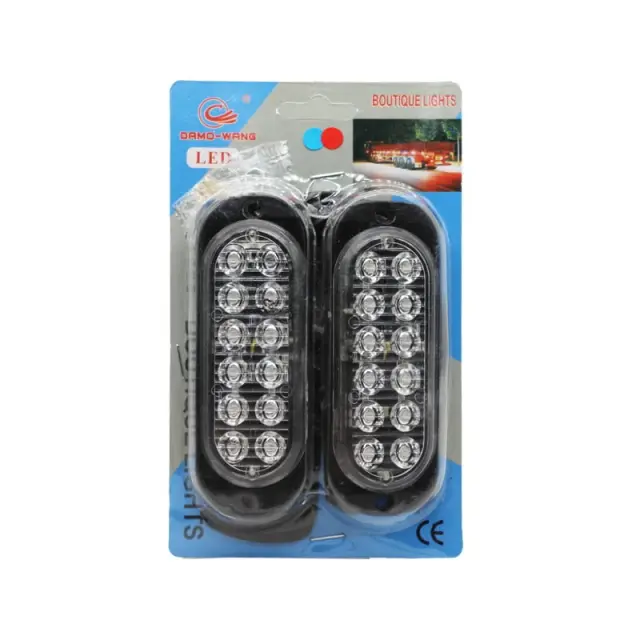LED Φώτα όγκου φορτηγού Μπλε & Κόκκινο 9-30V - Boutique lights 101696