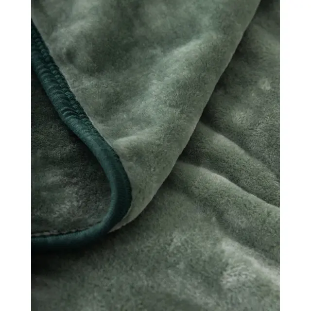 Nima Home Κουβέρτα Βελουτέ Ημίδιπλη 180x220 Coperta - Forest Green 2