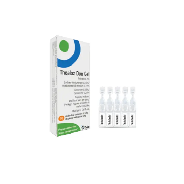 Thea Pharma Hellas Thealoz Duo Gel Οφθαλμικές Σταγόνες με Υαλουρονικό Οξύ για Ξηροφθαλμία 30x0.4ml