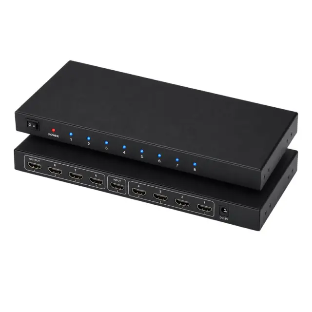Andowl Διακλαδωτής HDMI 1 σε 8 4K Ultra HD με Υποστήριξη 3D Q-HD2100 - HDMI Splitter 0751168 2