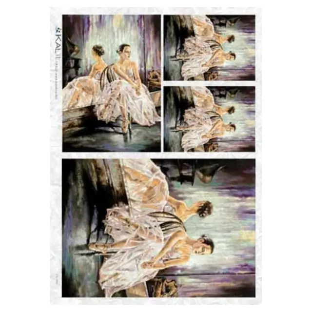Ριζόχαρτο PaperD για Decoupage Μπαλαρίνες 32Χ45cm , ARTWORK-0027