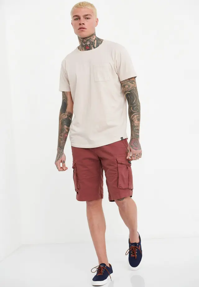 Funky Buddha Loose fit t-shirt Ivory FBM005-012-04 - 2XL 3