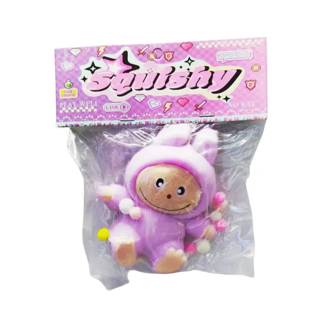 Antistress Squishy Labubu 14cm Κίτρινο