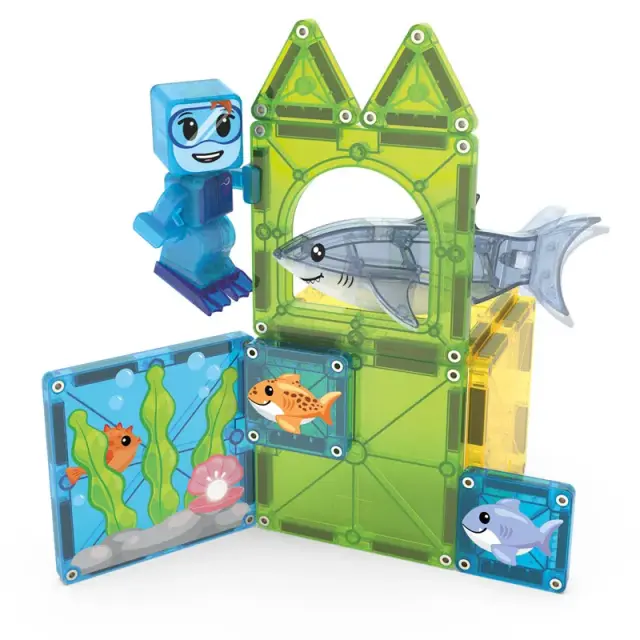Magna-Tiles Μαγνητικά Πλακίδια Shark Dive 13 Κομμάτια (3+ ετών) 262013SD 2