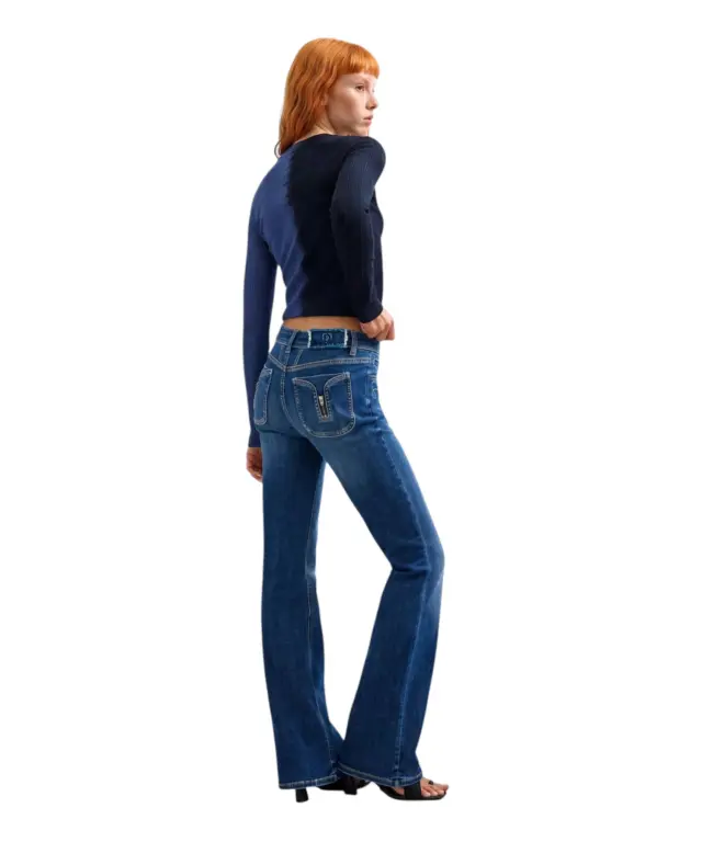 Desigual - Γυναικείο Τζιν Παντελόνι Jeans Lindsay 26WWDD18-5008 Μπλε 2