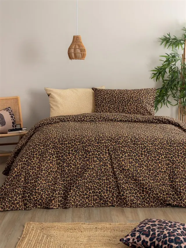 Σετ Σεντόνια 280x265 King Size Fashion Life Palamaiki FL6299 Καφέ 100% βαμβακερόΧωρίς Λάστιχο