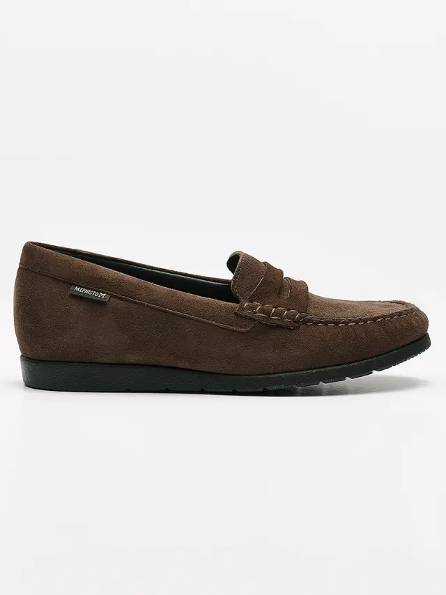 Mephisto Μοκασίνια-Loafers Γυναικείο δέρμα Nubuck Καφέ MEP/VOLGA ICE BROWN 3