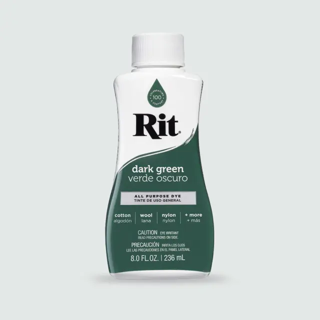 RIT DYE Liquid All-Purpose Βαφή Υφασμάτων – Dark Green 236ml 2