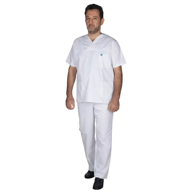 Ιατρική Στολή Unisex – Άσπρο XXS-8XL - Large 2