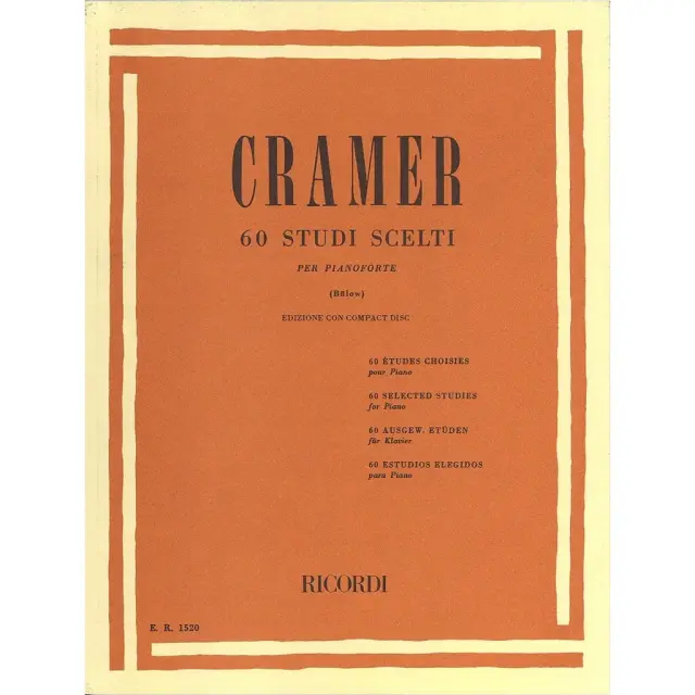 RICORDI - CRAMER 60 Studi Scelti/ 60 Σπουδές (BK-CD)