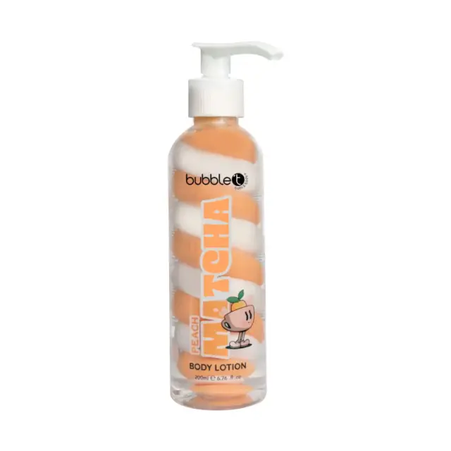 Bubble T Matcha Body Lotion 200ml Peach