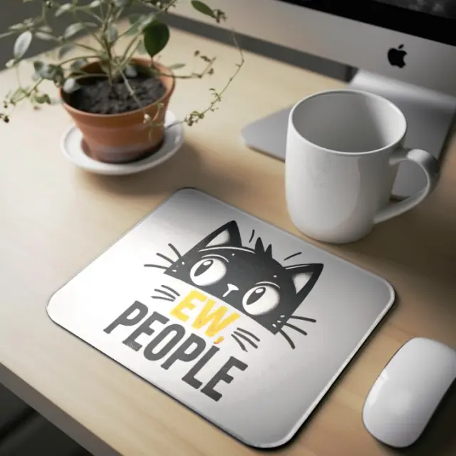 Mousepad cat A04 Διαστάσεις: 23cm(μήκος) x 20cm (ύψος)