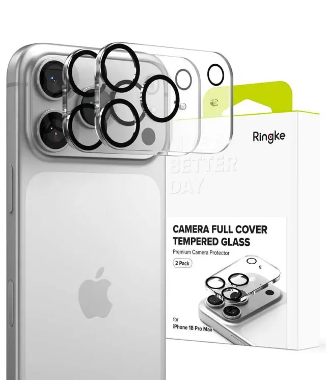 Ringke Camera Full Cover 2-pack iPhone 18 Pro Max Black