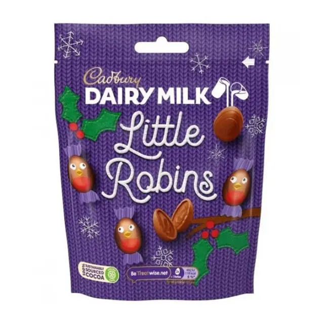 Cadbury Dairy Milk Robins 77gr (ΠΡΟΣΟΧΗ! Λιώνει!)