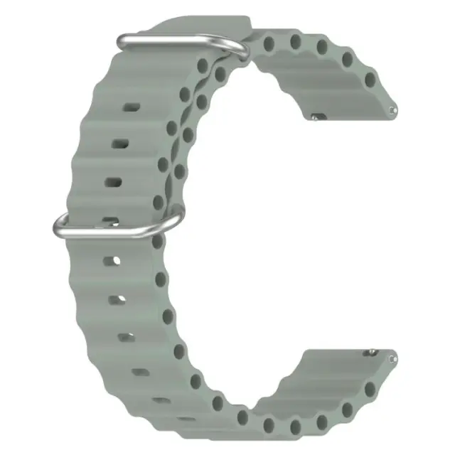 Ocean Style Λουράκι για Smartwatch 22mm-Cloudy Grey OEM 2