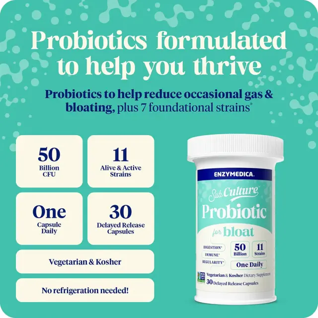 Enzymedica SubCulture™ Probiotic for Bloat 3