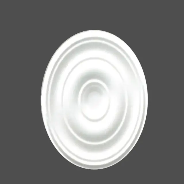 Deco Ροζέτα οροφής φωτιστικού πολυστερίνης λευκή 390mm / Ρ 39