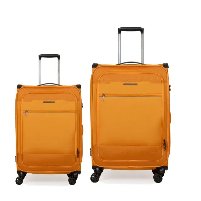Βαλίτσες Υφασμάτινες σετ Newcom μικρή μεσαία N1510 orange - Medium, Small