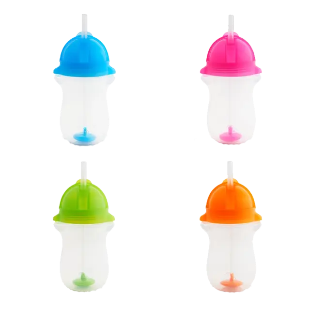 Munchkin Tip & Sip Straw Cup Κύπελλο με Καλαμάκι Click Lock από 12m+ 296ml - Μπλε 2